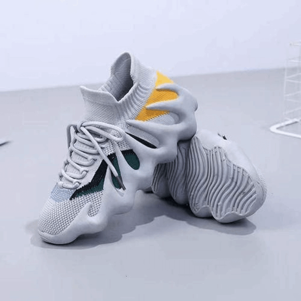 Fashionable Women's Octopus Mesh Breathable Shoes - Gray